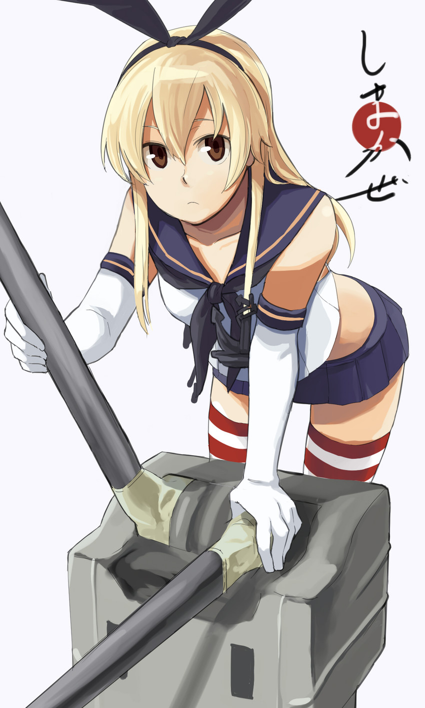 shimakaze and rensouhou-chan (kantai collection) drawn by torii_yoshitsuna
