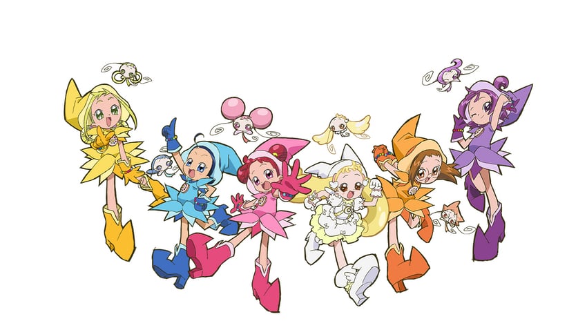 harukaze doremi, segawa onpu, fujiwara hazuki, senoo aiko, makihatayama hana, and 6 more (ojamajo doremi)