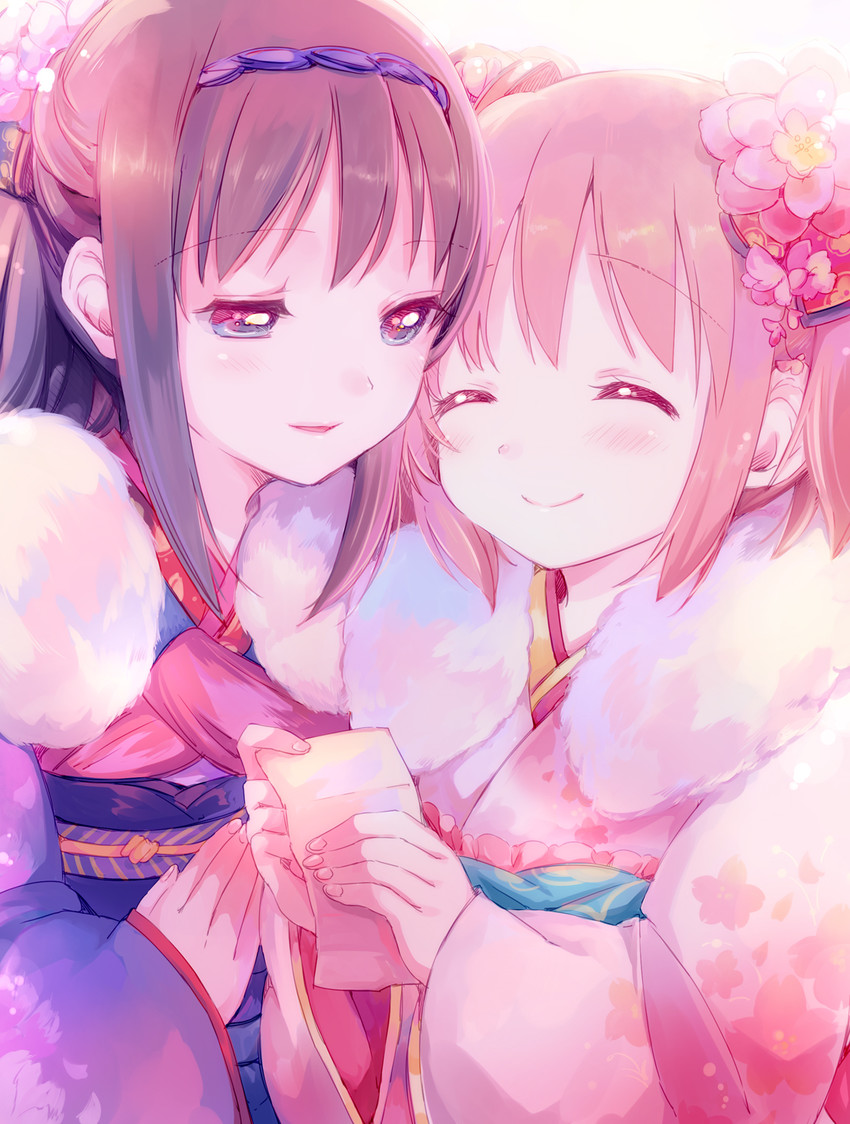 akemi homura and kaname madoka (mahou shoujo madoka magica) drawn by yamada_ako