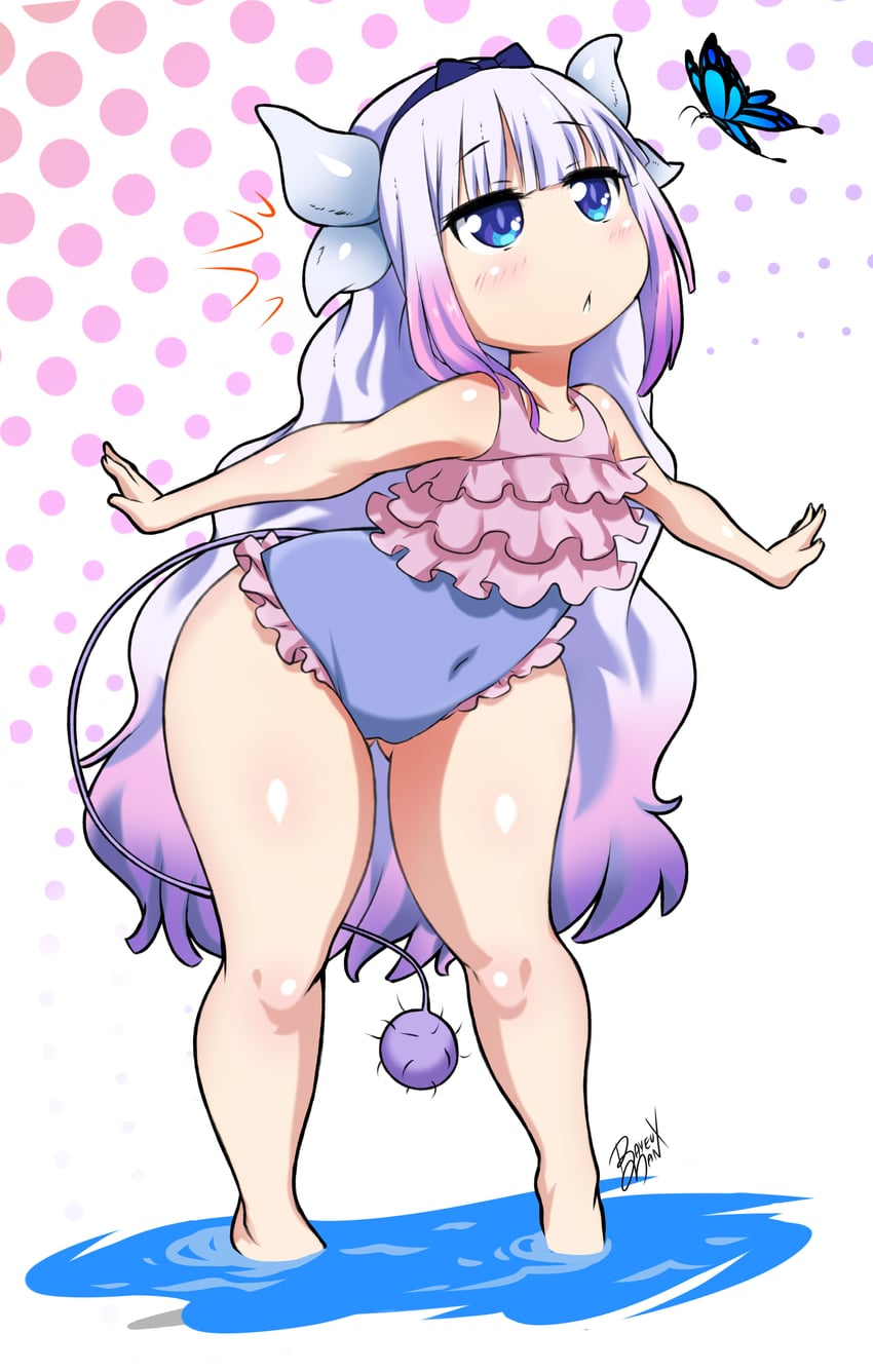kanna kamui (kobayashi-san chi no maidragon) drawn by bayeuxman