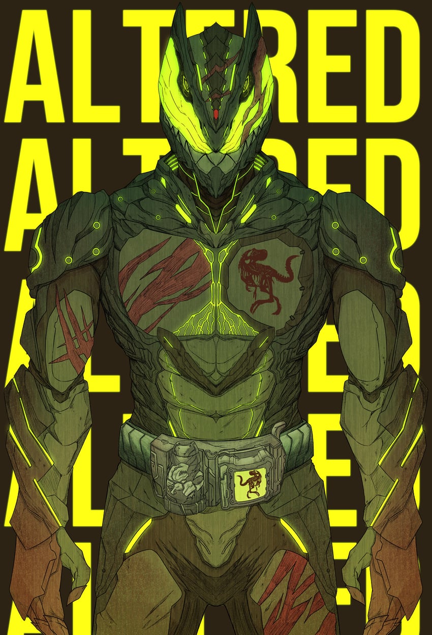 kamen rider revi (kamen rider and 1 more) drawn by giganticbrush