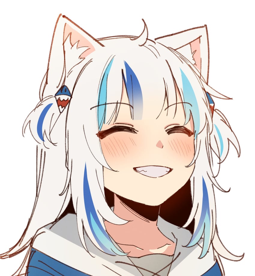 gawr gura (hololive and 1 more) drawn by mittsu