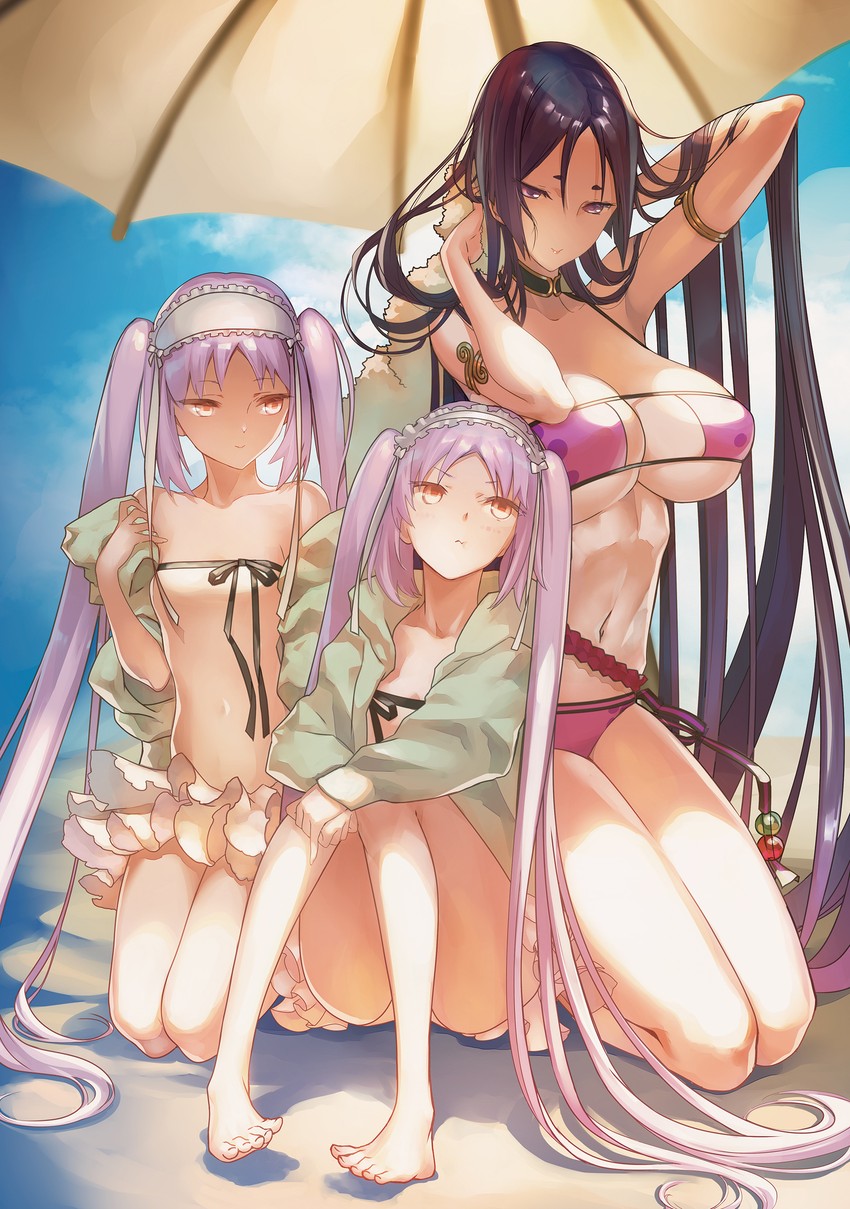minamoto no raikou, euryale, and stheno (fate and 1 more) drawn by yamanaka_kotetsu