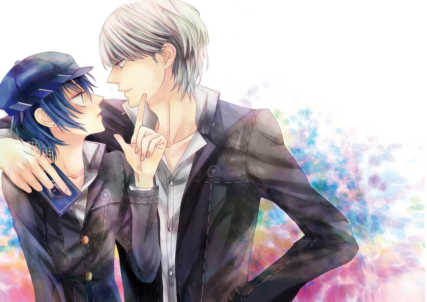 narukami yu and shirogane naoto (persona and 1 more) drawn by humio_(oriba)