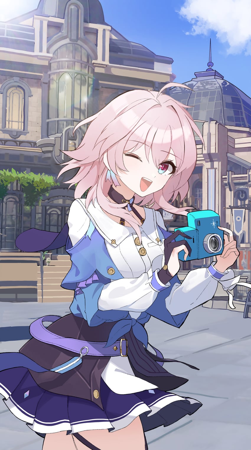 march 7th (honkai and 1 more) drawn by naseul_777