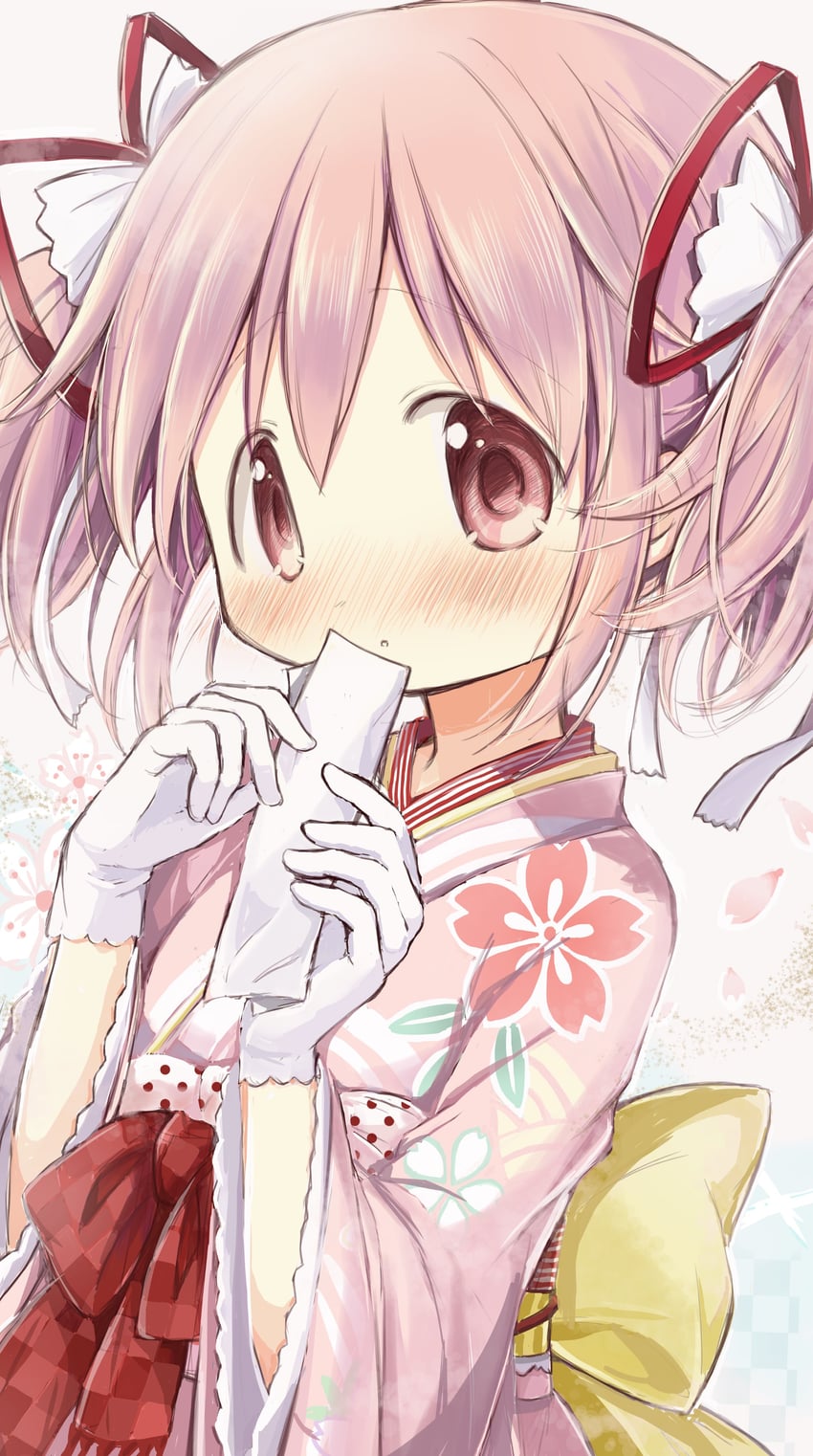 kaname madoka (mahou shoujo madoka magica and 1 more) drawn by hitode