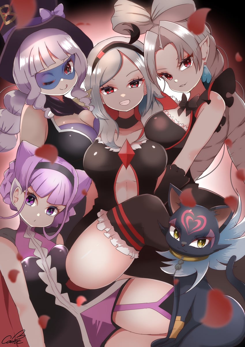 seiren, eas, ruru amour, twilight, and gentlu (precure and 5 more) drawn by carrot_summer