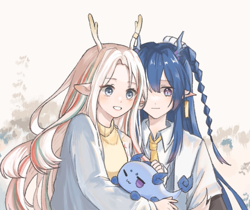 ling and nine-colored deer (arknights and 1 more) drawn by shang_ge_promax