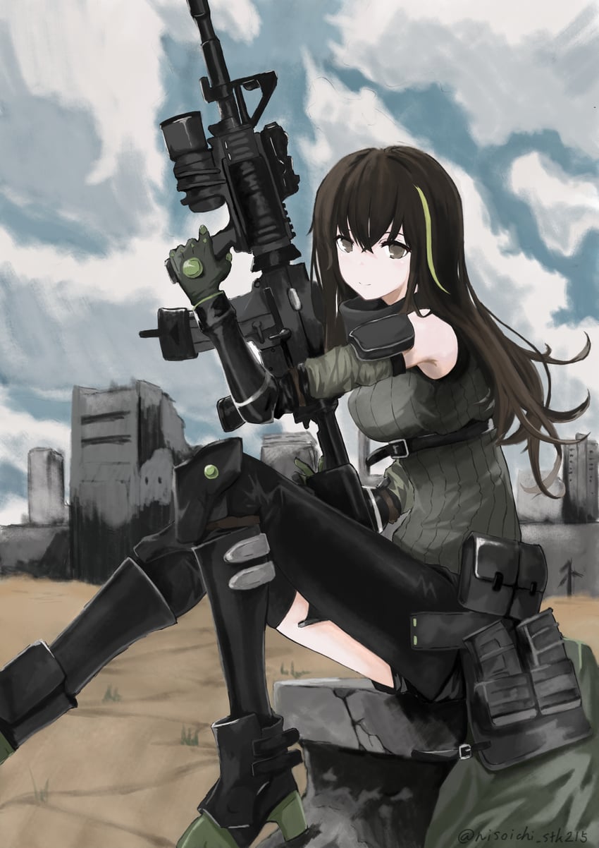 m4a1 and m4a1 (girls' frontline) drawn by nisoichi