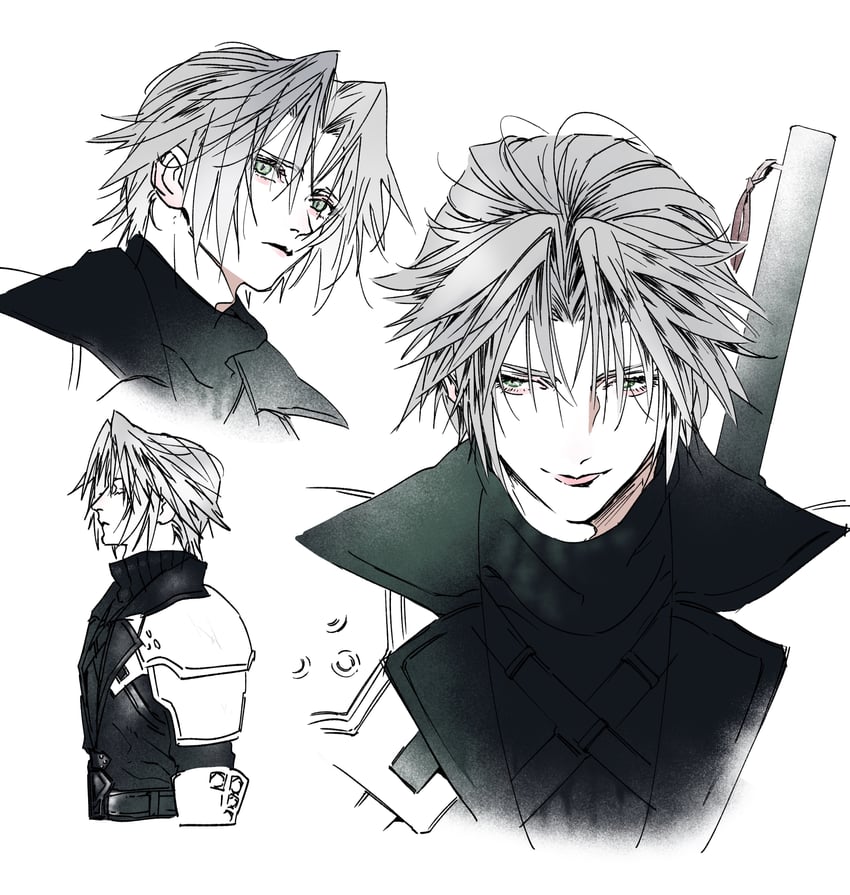 sephiroth (final fantasy and 2 more) drawn by makotonishinsha