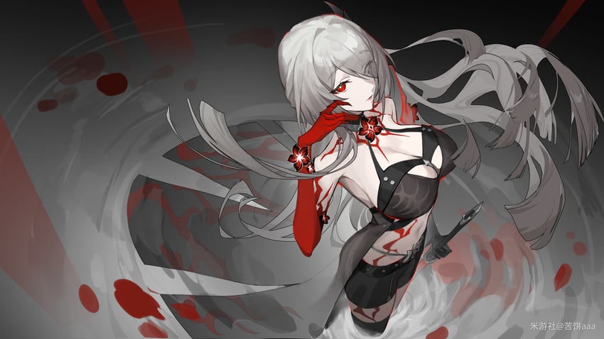 acheron (honkai and 1 more) drawn by kubing_aaa