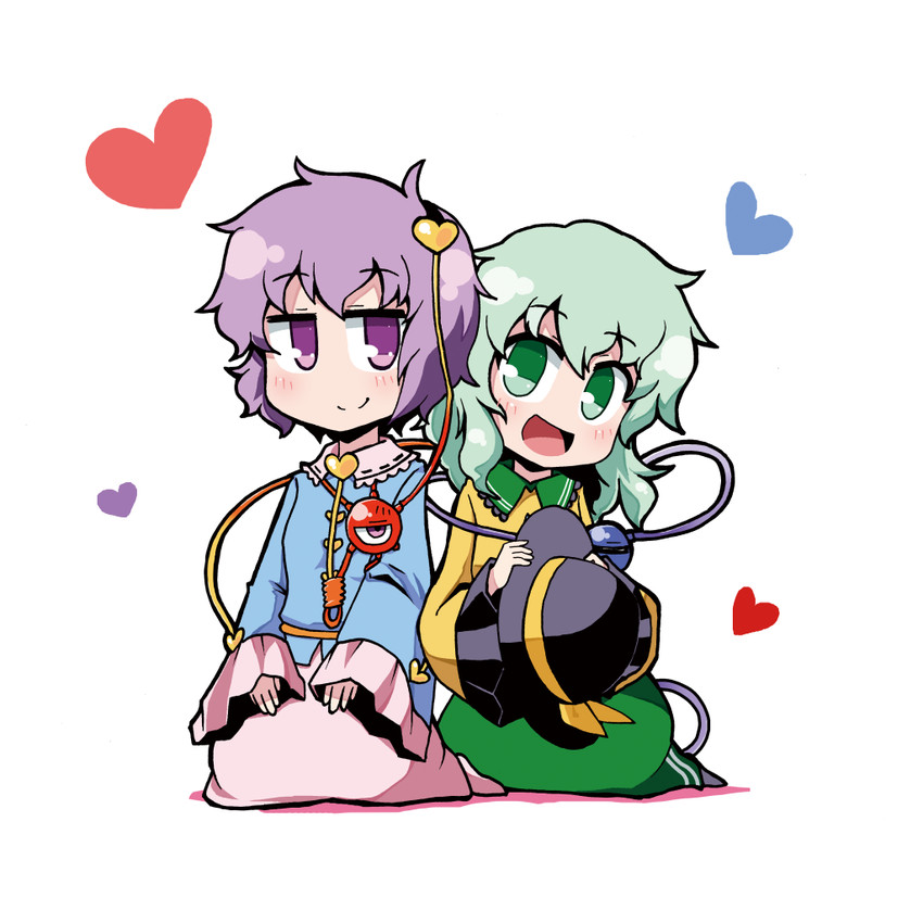 komeiji koishi and komeiji satori (touhou) drawn by kari_(karinimooreha)