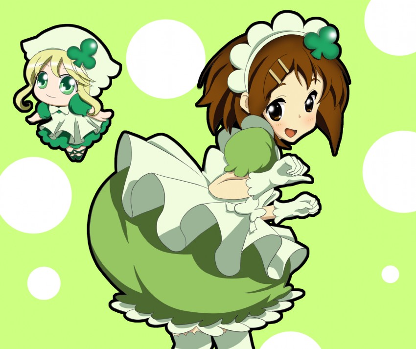 hirasawa yui, suu, toyosaki aki, and amulet clover (k-on! and 1 more) drawn by yuukimukku