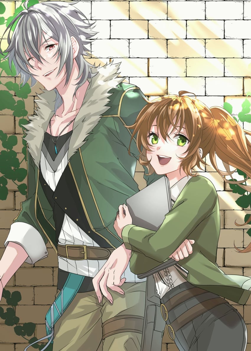 towa herschel and crow armbrust (eiyuu densetsu and 2 more) drawn by runrui_kaku