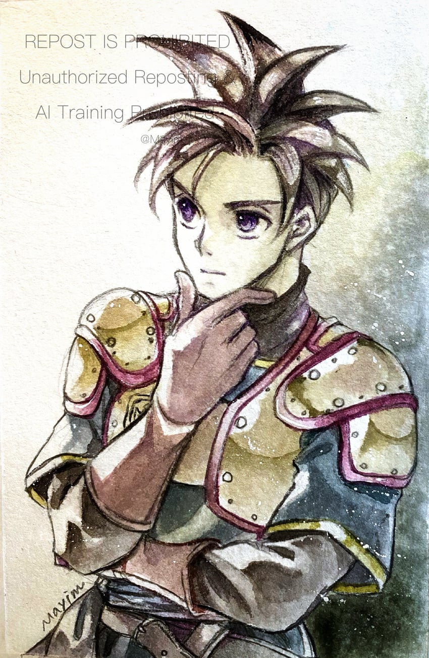 akuto (dragon quest and 1 more) drawn by mayim