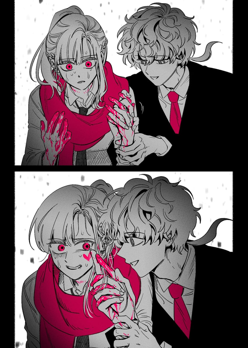 chidouin sara and midori (kimi ga shine) drawn by plz_zukzima