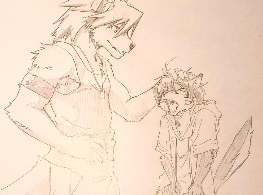 kouya aotsuki and shun kodori (morenatsu) drawn by indeigo15
