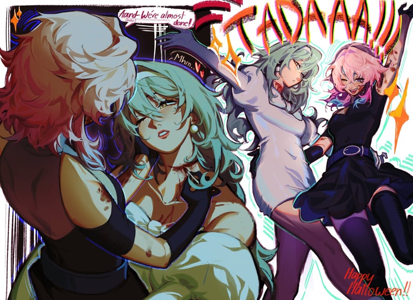 trailblazer, stelle, march 7th, sua, and mizi (honkai and 2 more) drawn by imnotxreitive
