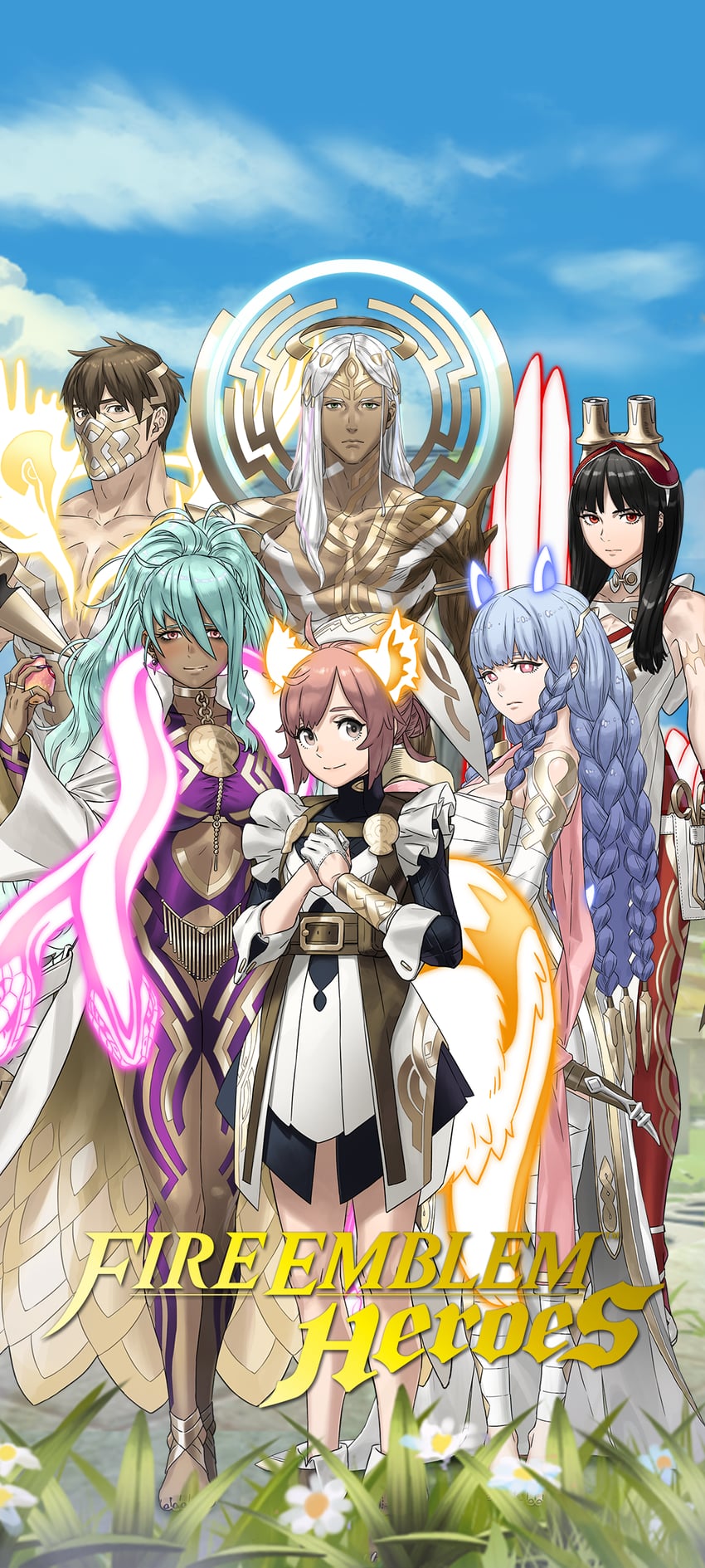 ratatoskr, eikthyrnir, nidhoggr, hraesvelgr, heidrun, and 1 more (fire emblem and 1 more) drawn by kozaki_yuusuke