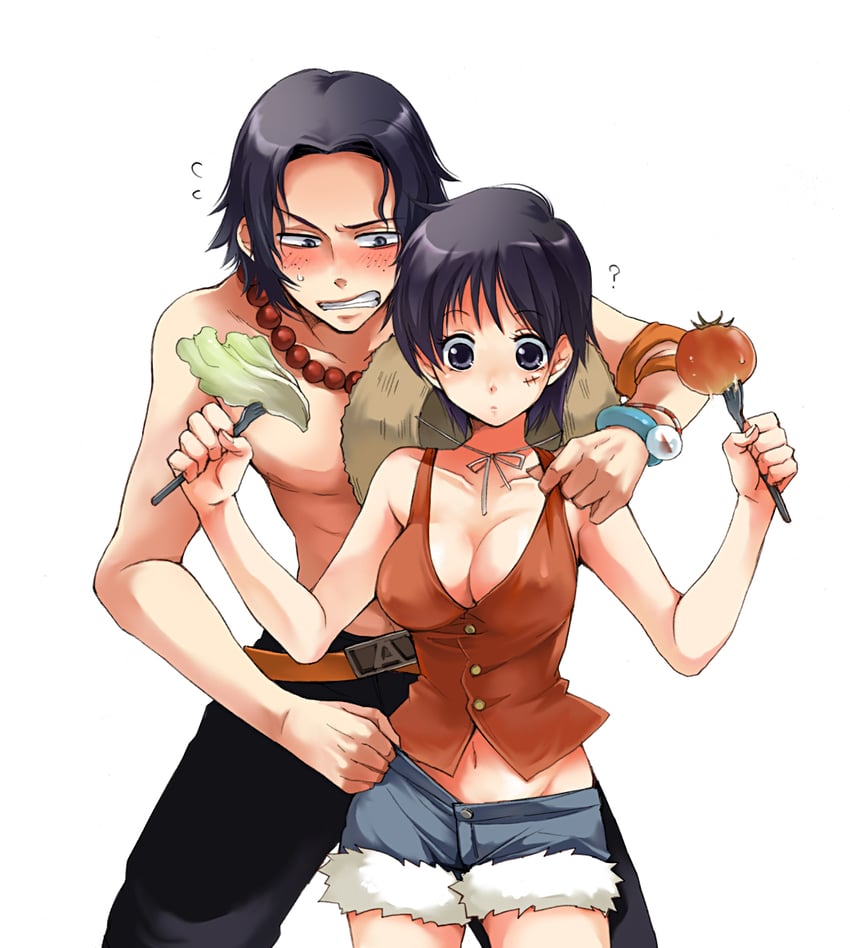 portgas d. ace and luffyko (one piece) drawn by yoiocyazuke