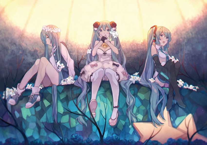 hatsune miku (vocaloid) drawn by iritoa