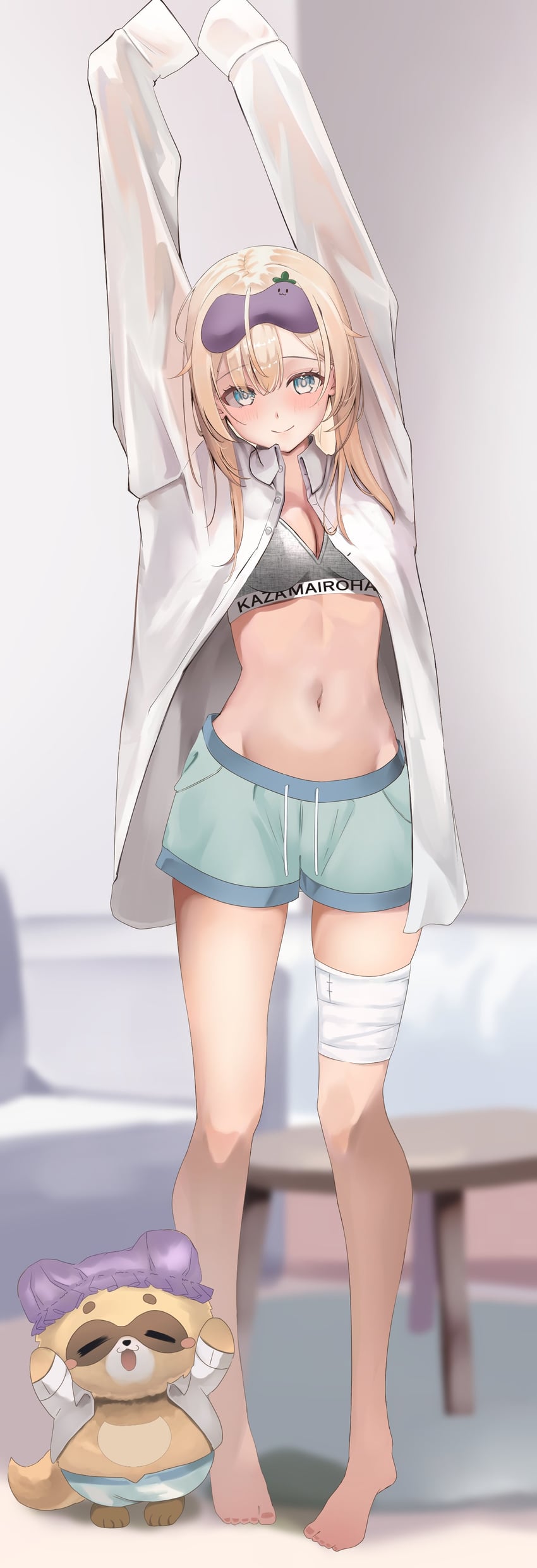 kazama iroha and pokobee (hololive) drawn by nekoi_(nekoi_0116)