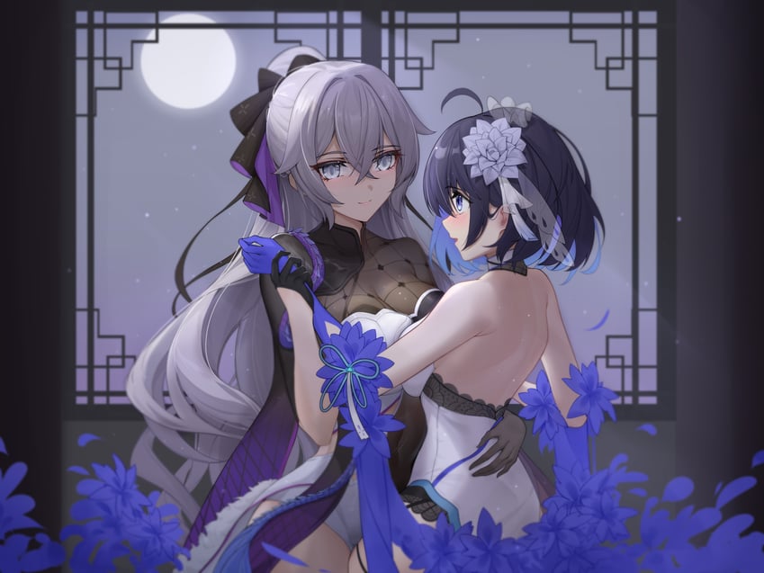 bronya zaychik and seele vollerei (honkai and 1 more) drawn by shenqi_xiao_hong_zai_nali
