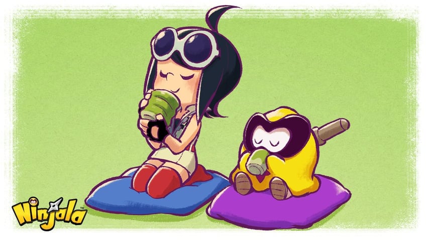 gumchi and jane (ninjala and 1 more) drawn by rianti-wong