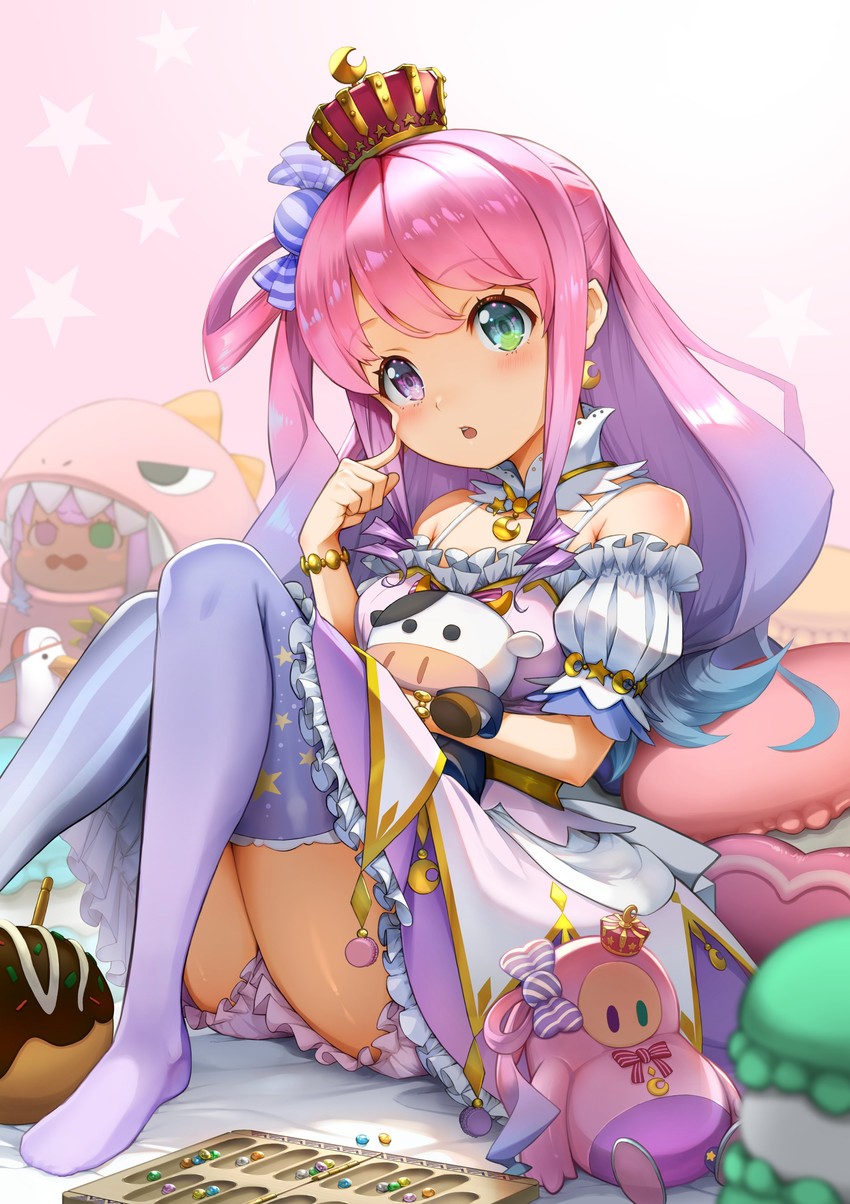 himemori luna, subaru duck, fall guy, and shitsuji-chan (hololive and 1 more) drawn by yamasan_ossan