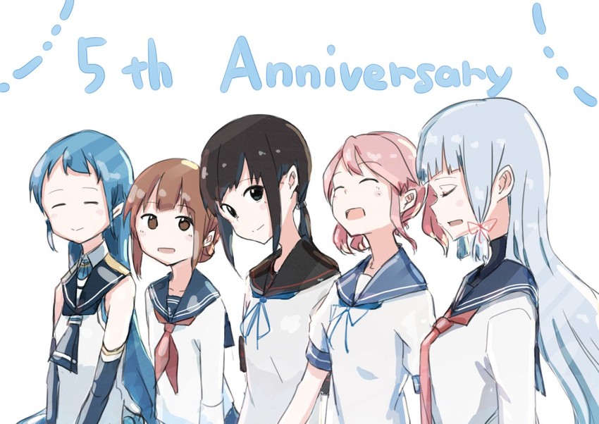 inazuma, fubuki, murakumo, sazanami, samidare, and 1 more (kantai collection) drawn by mikiki