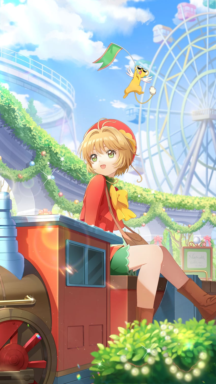 kinomoto sakura and kero (cardcaptor sakura and 1 more)