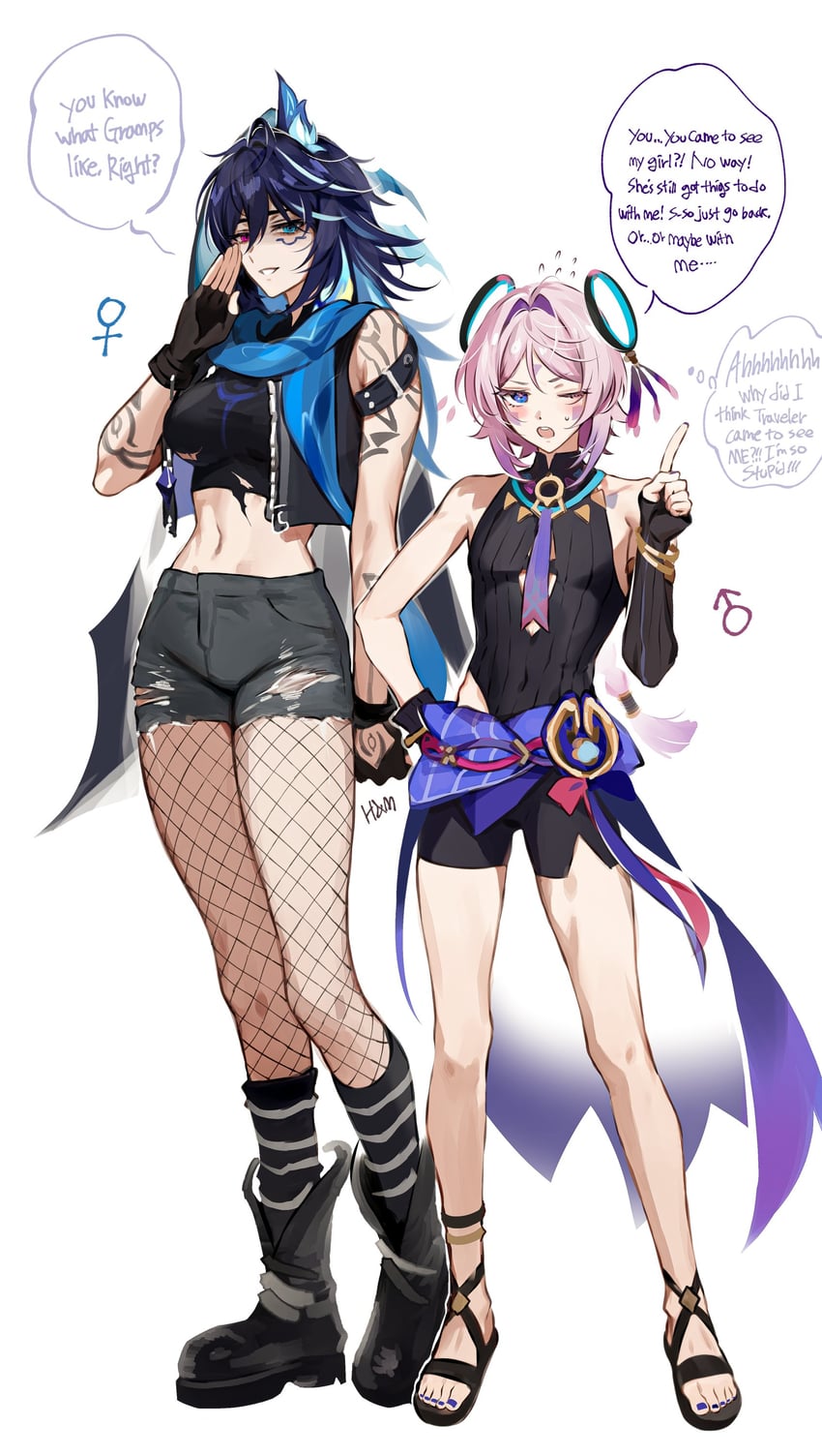 citlali and ororon (genshin impact) drawn by hwan_(mob_hwan)
