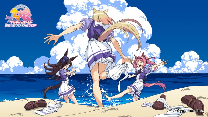 rice shower, haru urara, and narita top road (umamusume and 2 more)
