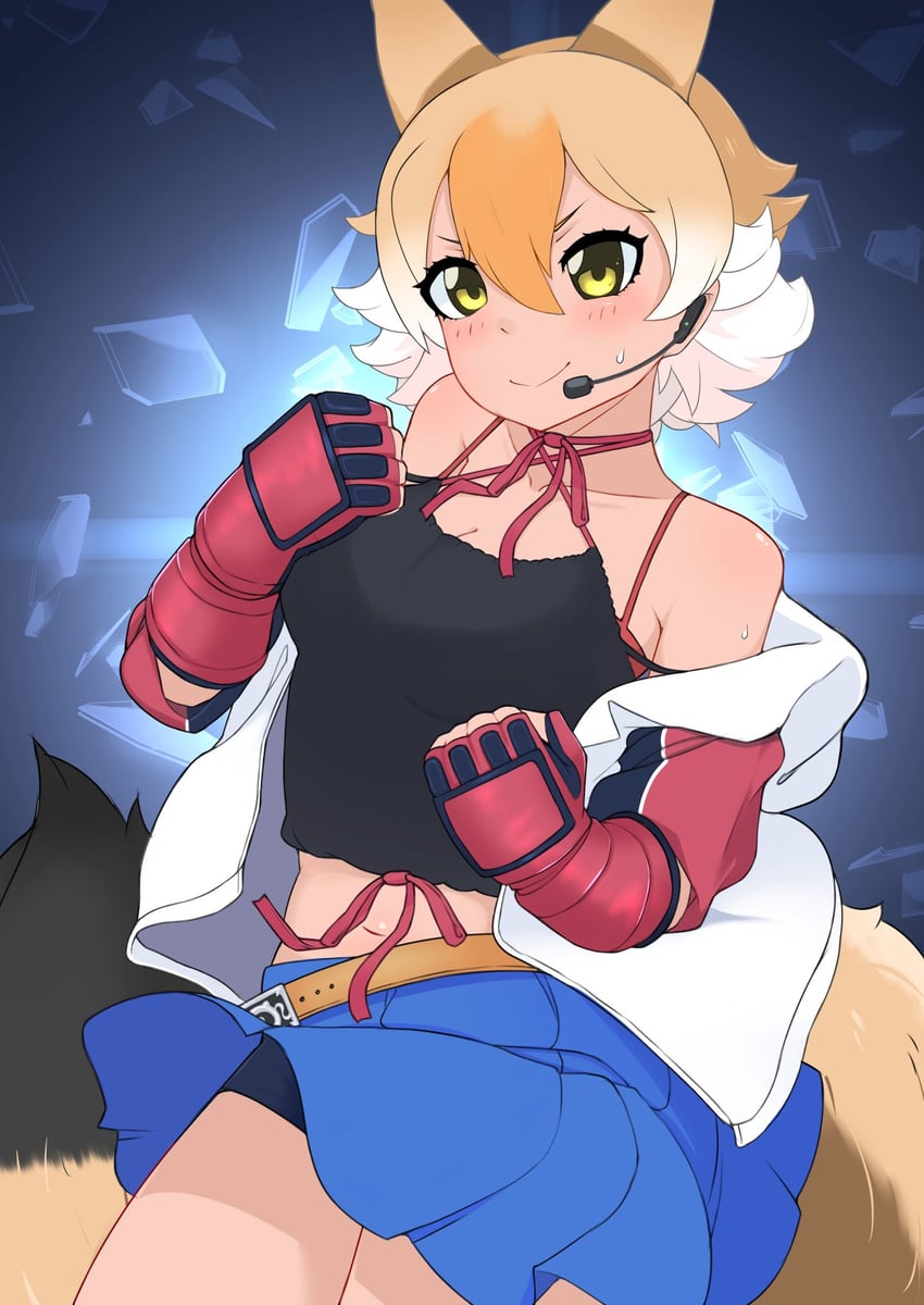 coyote and leo kliesen (kemono friends and 2 more) drawn by illu_(illu_stratos)