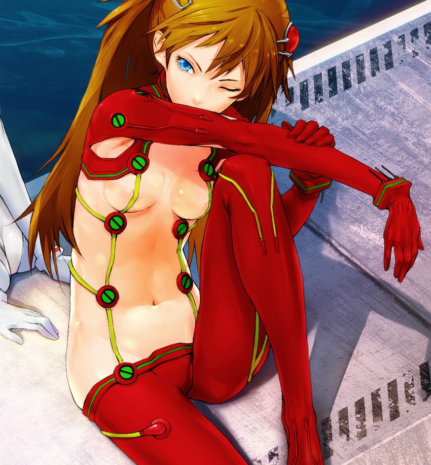 souryuu asuka langley and ayanami rei (neon genesis evangelion and 2 more) drawn by redjuice