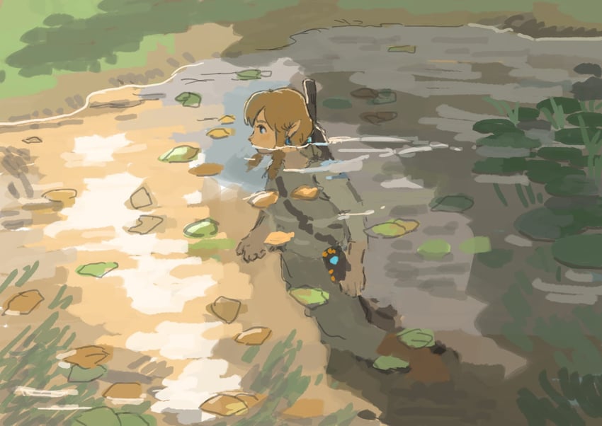 link (the legend of zelda and 2 more) drawn by soraoyogusakana