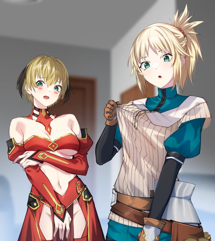 mordred and gareth (fate and 1 more) drawn by okamired