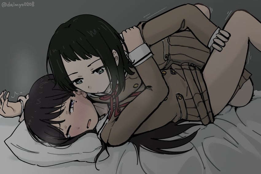 shiina taki and yahata umiri (bang dream! and 1 more) drawn by daimyo0208