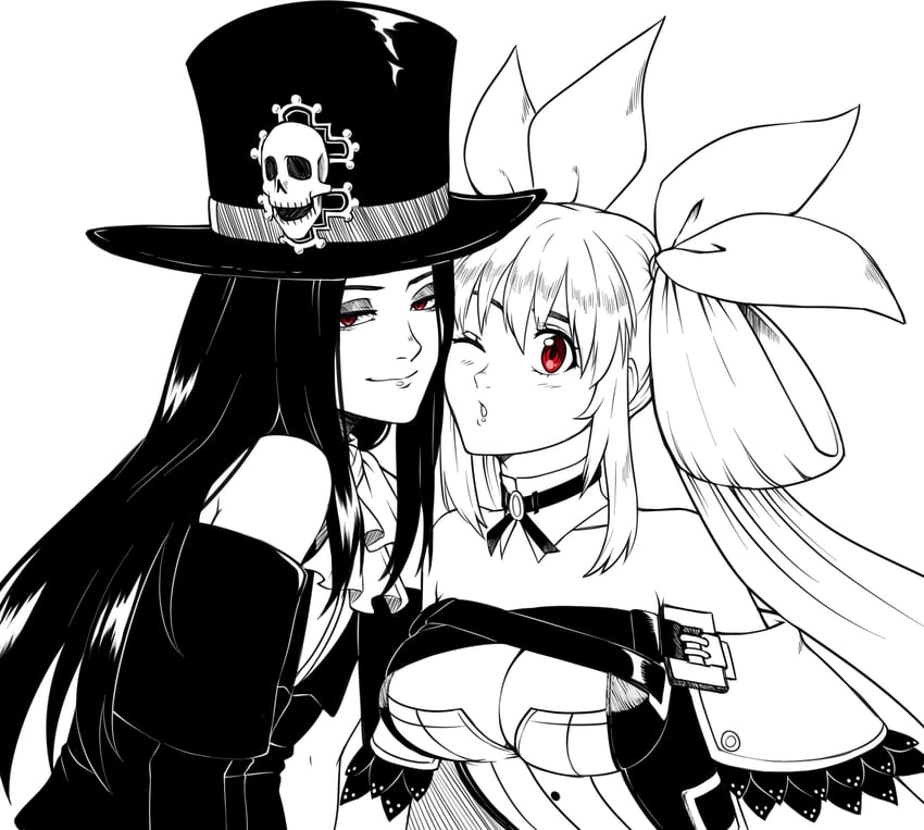 dizzy and testament (guilty gear and 2 more) drawn by kitsune23star