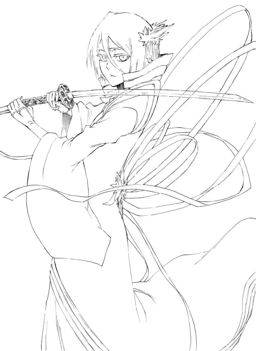 kuchiki rukia (bleach and 1 more) drawn by ken'ichi_(ken1ro_u)