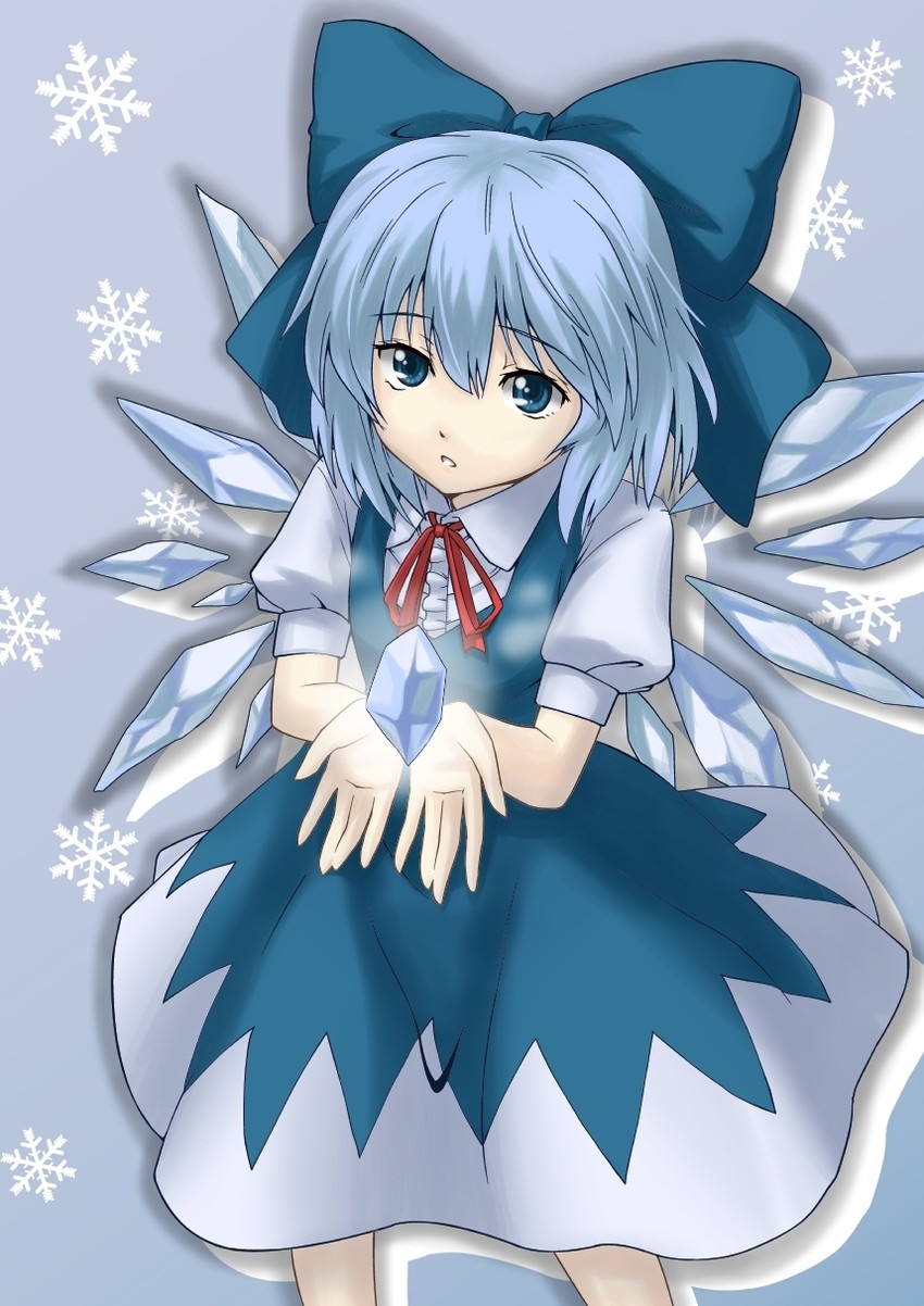 cirno (touhou) drawn by abo_(hechouchou)