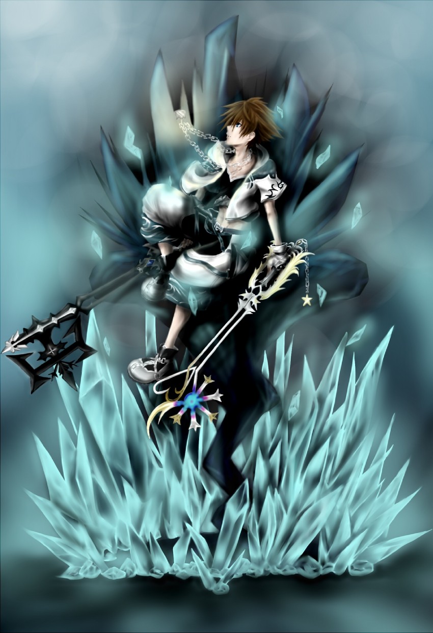 sora (kingdom hearts) drawn by shinnjugokko