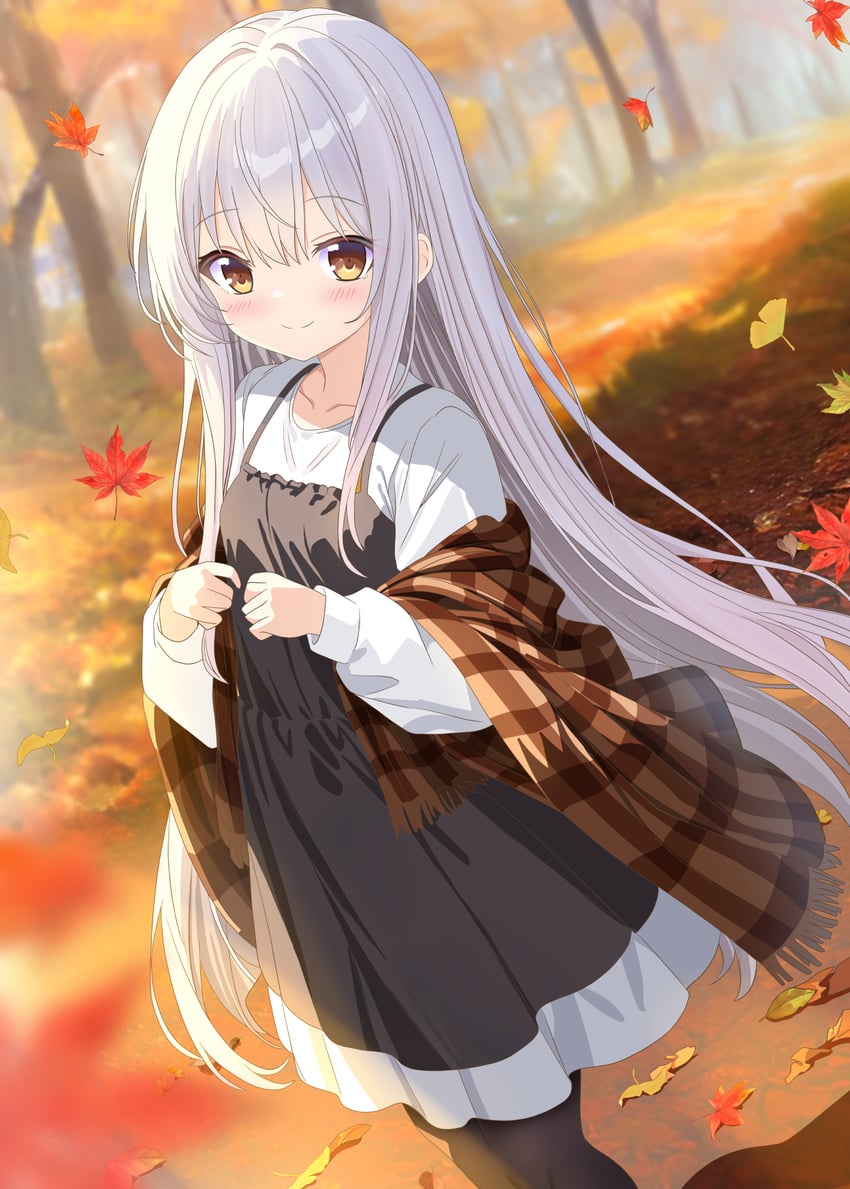 silver-haired girl (original) drawn by aruka_(alka_p1)