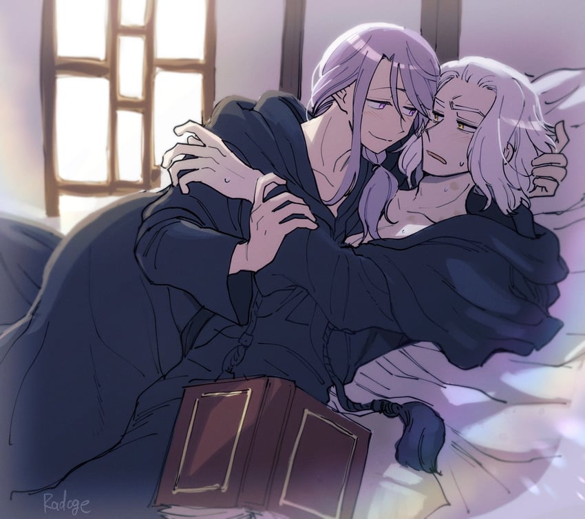 emet-selch and hythlodaeus (final fantasy and 1 more) drawn by radoge14