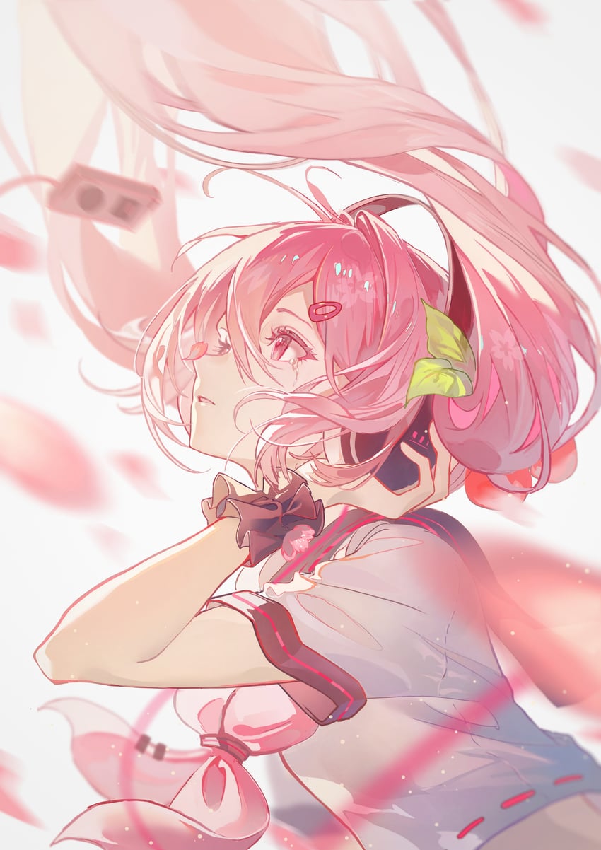 hatsune miku and sakura miku (vocaloid) drawn by ji_ye_fan_sheng