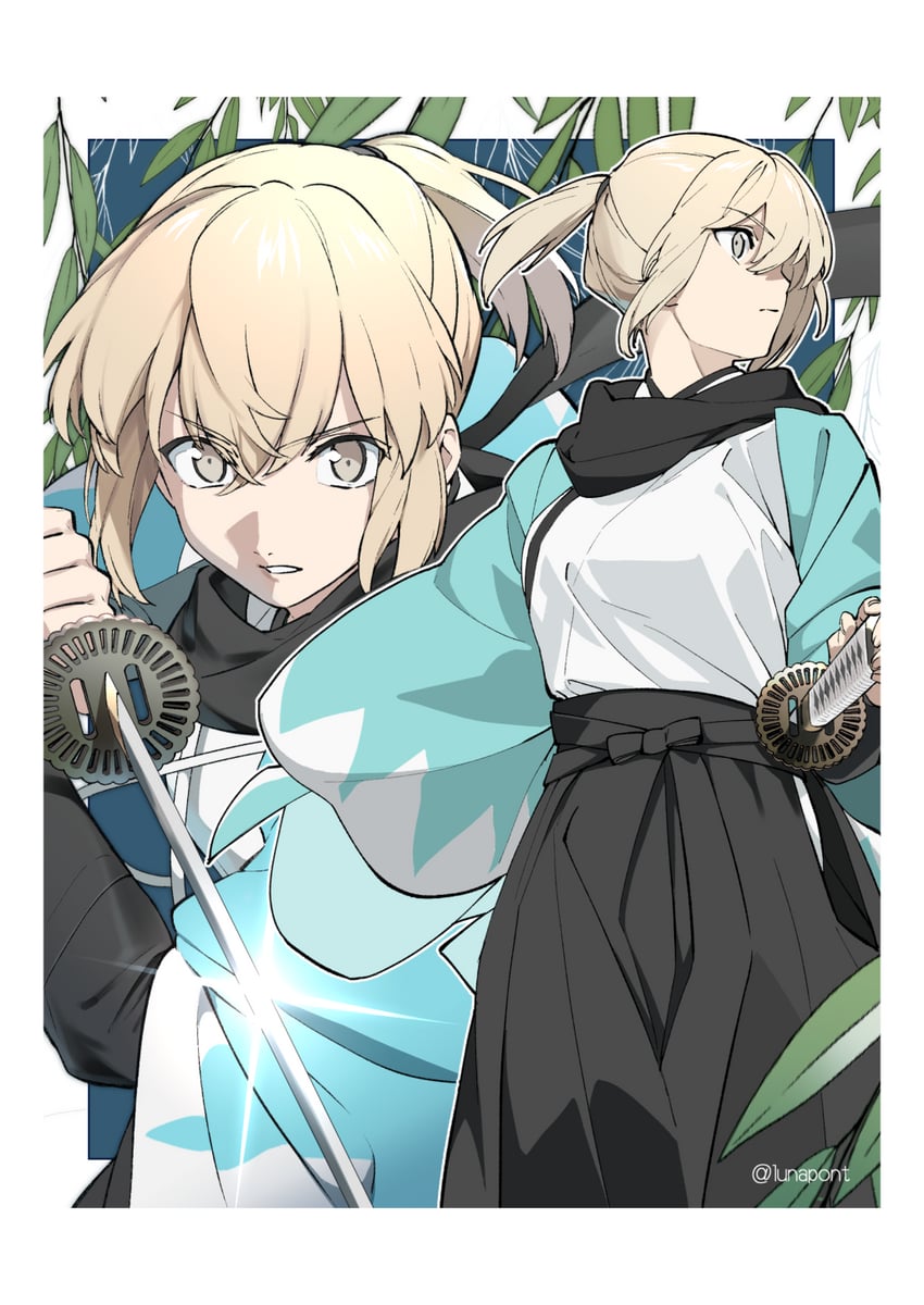 okita souji (fate and 1 more) drawn by lunapont