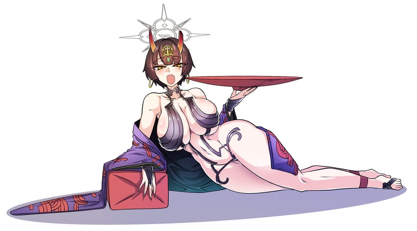 shuten douji and niya (fate and 2 more) drawn by lazy_ant