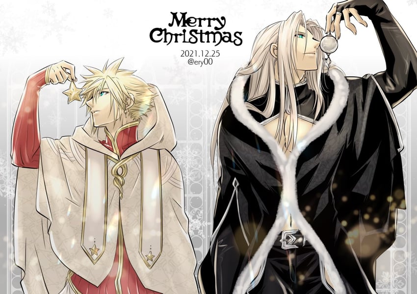 cloud strife and sephiroth (final fantasy and 1 more) drawn by aiz00