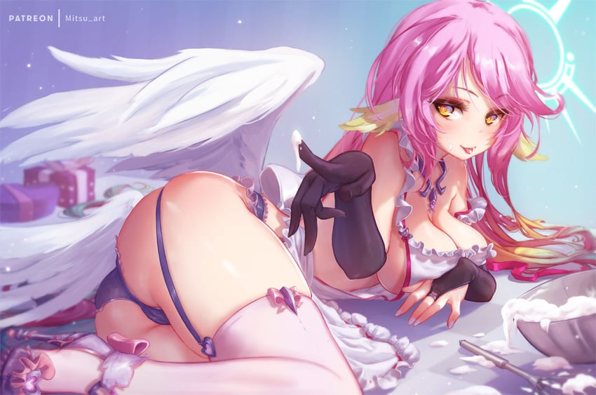 jibril (no game no life) drawn by mitsu_(mitsu_art)