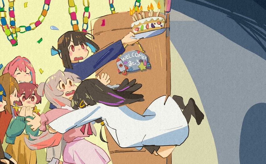 oyama mahiro, oyama mihari, hozuki momiji, oka asahi, murosaki miyo, and 2 more (onii-chan wa oshimai!) drawn by enosawari